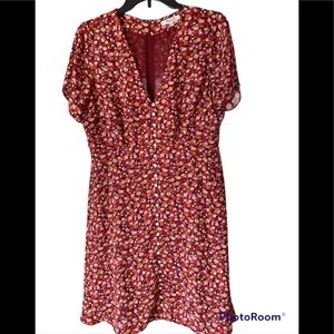 Madewell V-neck Button-front Mini Dress 6